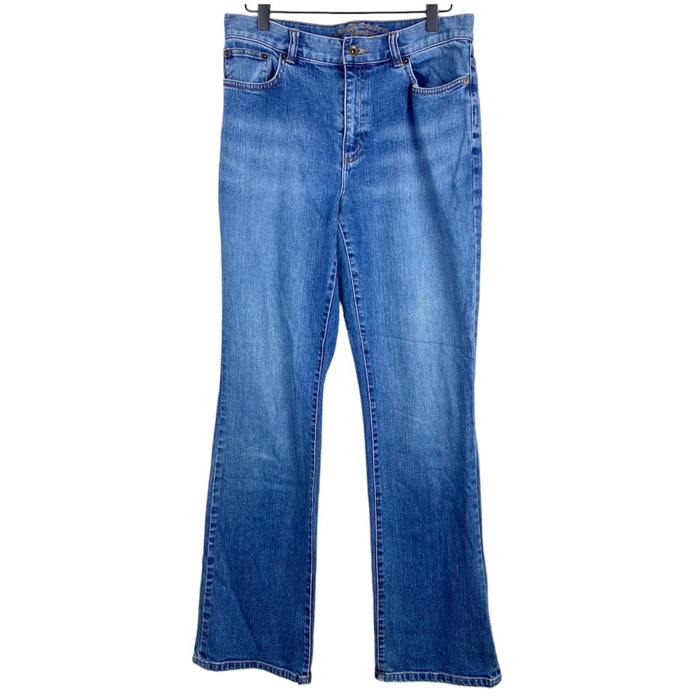 LRL Lauren Jeans Co Womens 8 Straight‎ Leg Blue Denim Stretch
